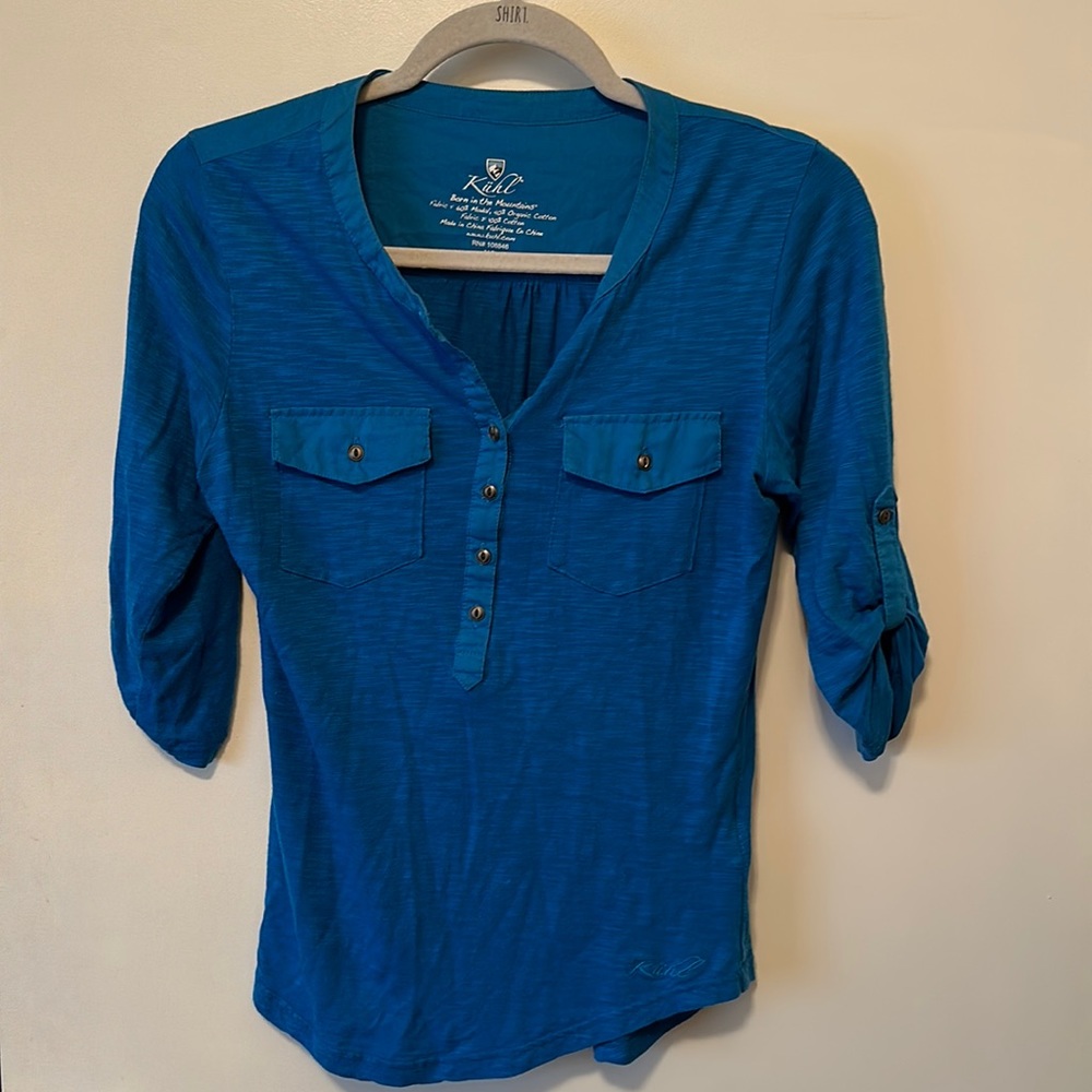 Kühl 3/4 sleeve XS button up blouse